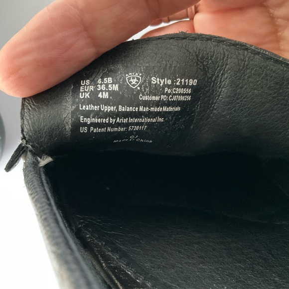 Ariat Black Leather Women Loafers Size 6.5 B - Picture 10 of 10